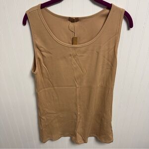 Skims Ribbed Tank Top Clay 3X
